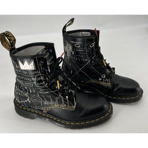 Dr Martens Basquiat 1460 Leather Combat Boots Unisex mens 8/ women’s 9.